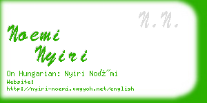 noemi nyiri business card